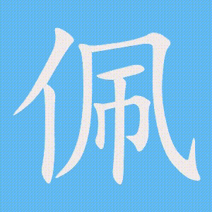 佩的笔顺动画演示