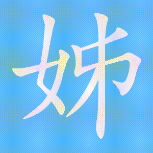 姊的笔顺动画演示