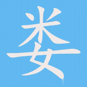 娄的笔顺动画演示