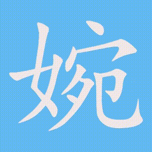 婉的笔顺动画演示