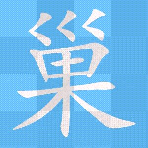 巢的笔顺动画演示