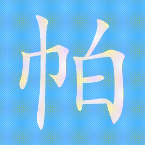 帕的笔顺动画演示