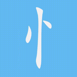 忄的笔顺动画演示