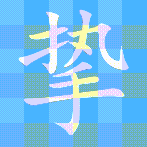 挚的笔顺动画演示