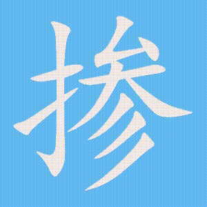 掺的笔顺动画演示