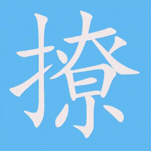 撩的笔顺动画演示