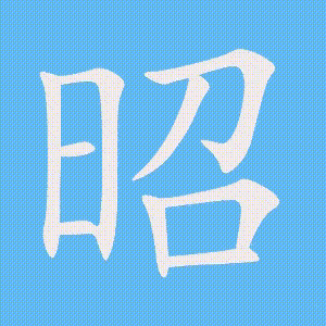 昭的笔顺动画演示