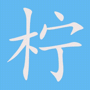 柠的笔顺动画演示