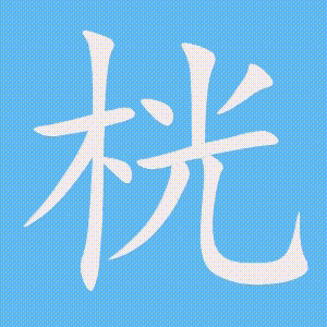 桄的笔顺动画演示