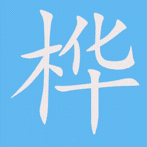 桦的笔顺动画演示