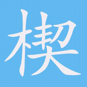 楔的笔顺动画演示