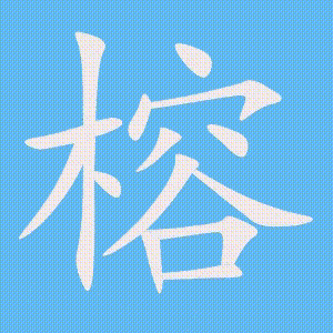 榕的笔顺动画演示