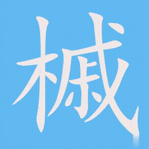 槭的笔顺动画演示