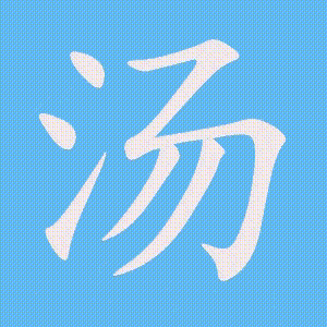 汤的笔顺动画演示