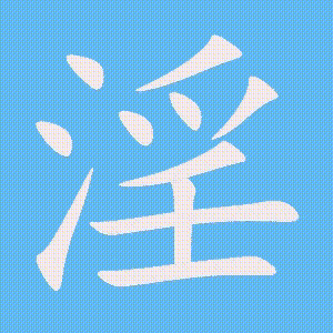 淫的笔顺动画演示