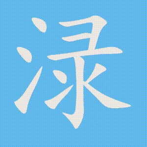 渌的笔顺动画演示