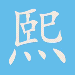 熙的笔顺动画演示