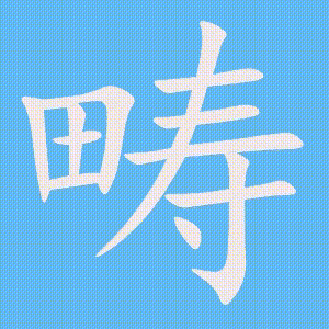 畴的笔顺动画演示