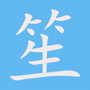 笙的笔顺动画演示