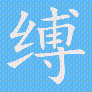 缚的笔顺动画演示