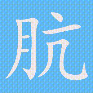 肮的笔顺动画演示