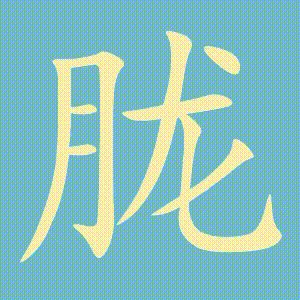 胧的笔顺动画演示