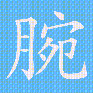 腕的笔顺动画演示