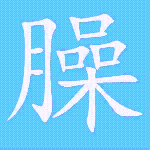 臊的笔顺动画演示
