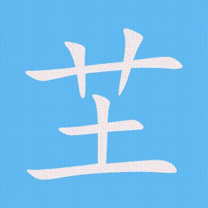 芏的笔顺动画演示