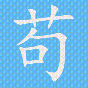 苟的笔顺动画演示