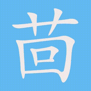 茴的笔顺动画演示