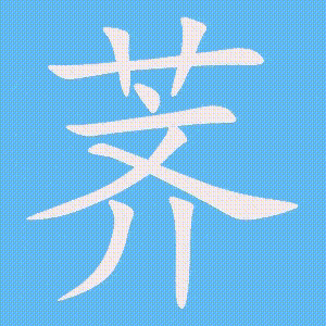 荠的笔顺动画演示