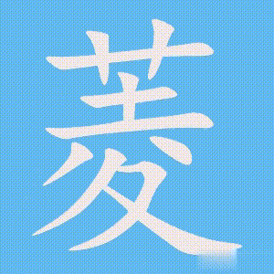 菱的笔顺动画演示
