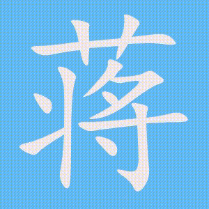 蒋的笔顺动画演示