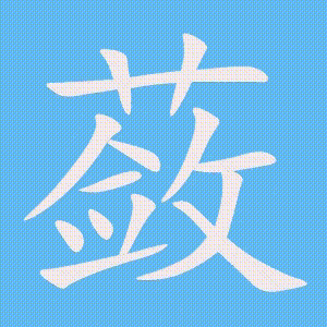 蔹的笔顺动画演示