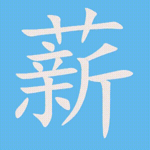 薪的笔顺动画演示