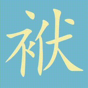 袱的笔顺动画演示
