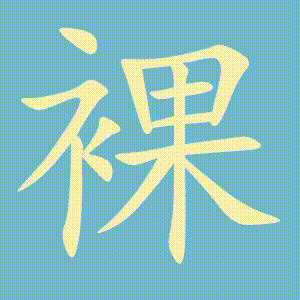 裸的笔顺动画演示