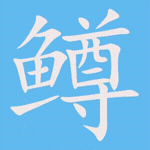 鳟的笔顺动画演示