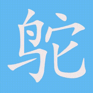 鸵的笔顺动画演示